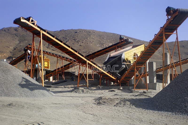 150tph stationary crushing and screening plant in Iraq photo