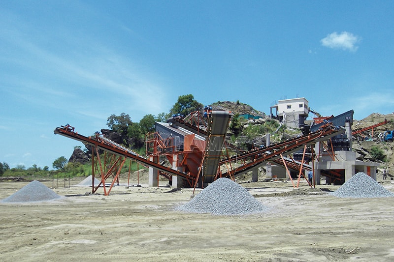 250tph stationary aggregate crushing and screening plant in South Sudan photo