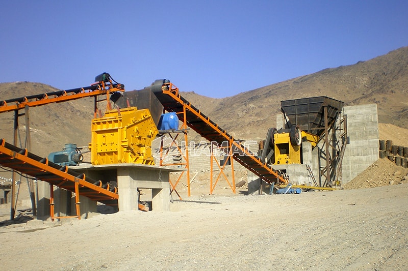 150tph stationary crushing and screening plant in Iraq photo