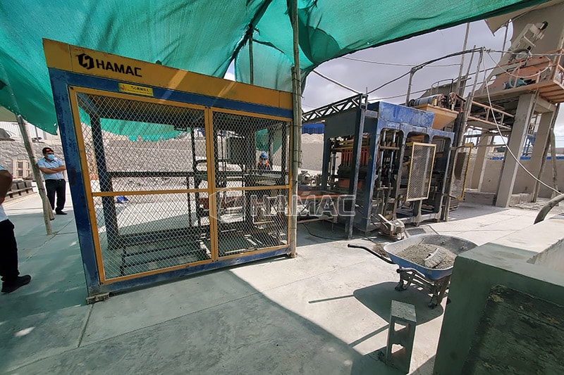 mobile block making machine