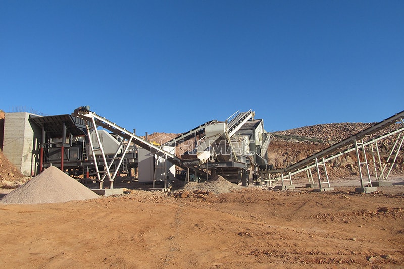 100-120tph mobile crushing and screening plant in Algeria photo
