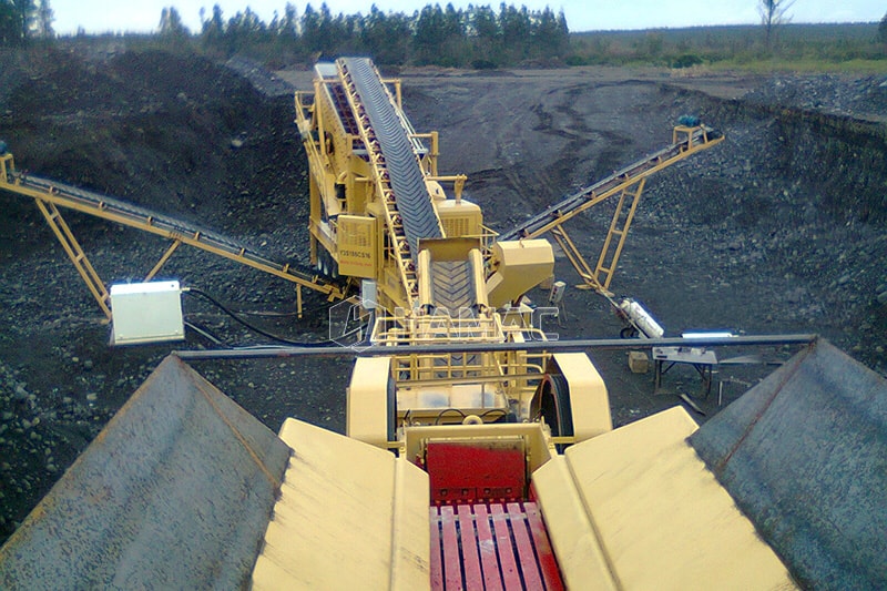 on-site concrete mixing photo