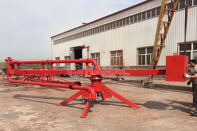 Stationary concrete placing boom in China photo