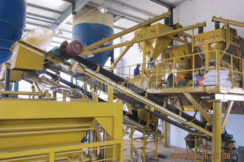 MP750 Planetary concrete mixer works in Qatar photo