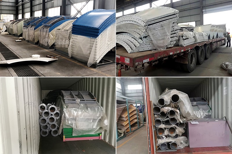 Pompes à béton et flèches de distribution