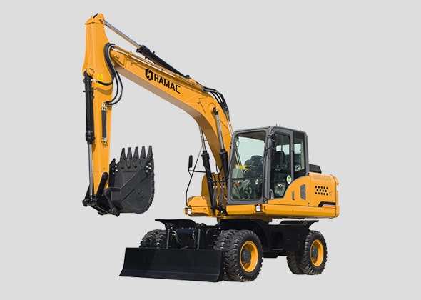 Xe trộn bê tông tự hành và bơm bê tông Working Cùng nhau tại Accra Ghana diesel