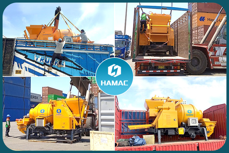 Trailer Concrete Mixer Pump photo