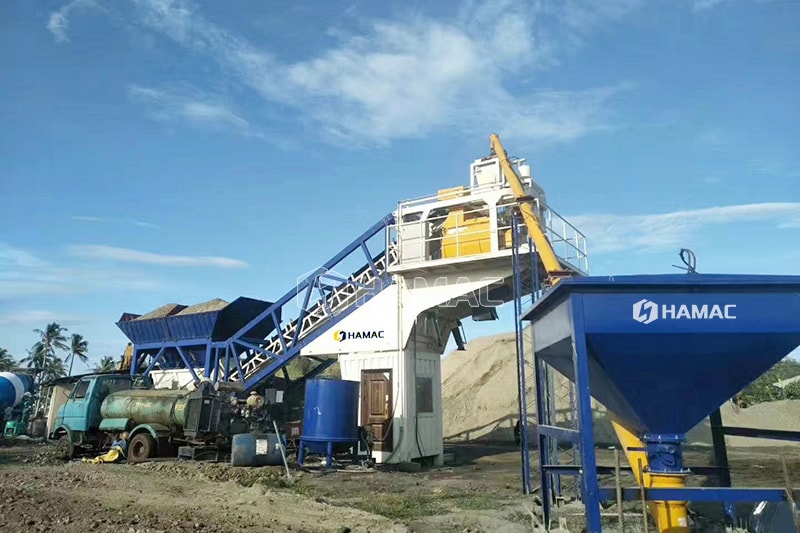 Concrete batching plant without mixer/ Dry Batching Plant photo