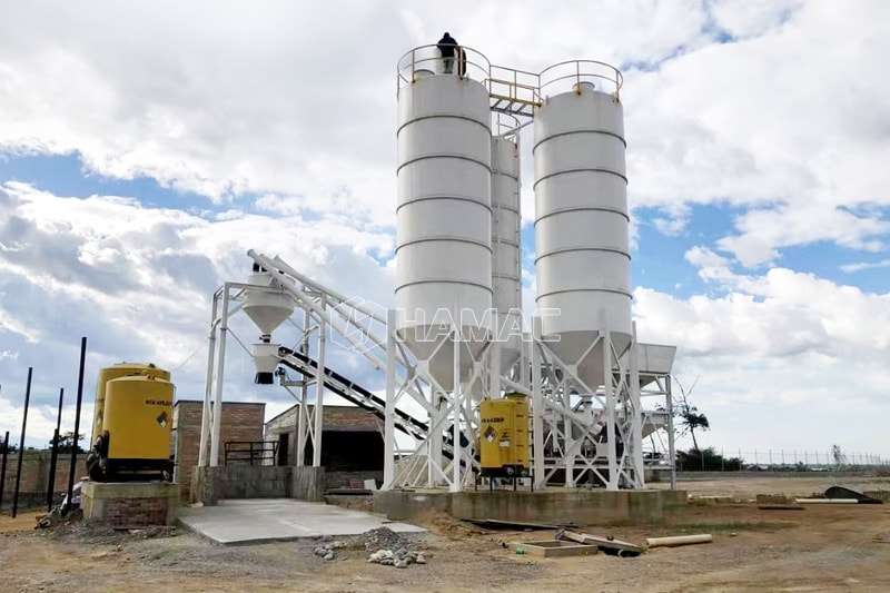 Concrete batching plant without mixer/ Dry Batching Plant photo