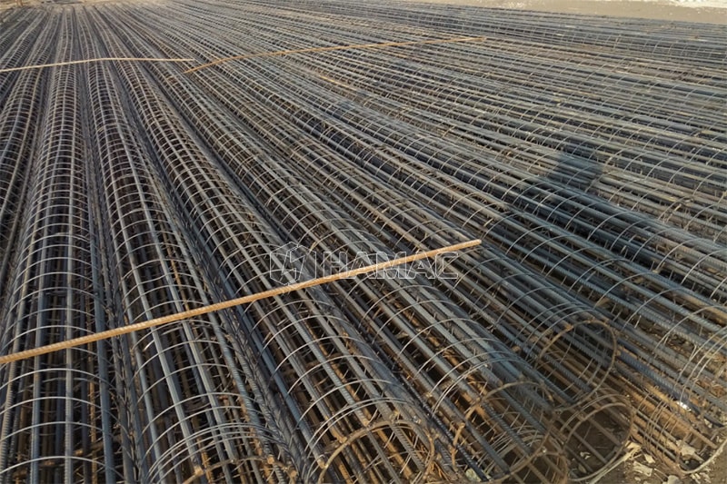 Concrete pole manufacturing plant photo
