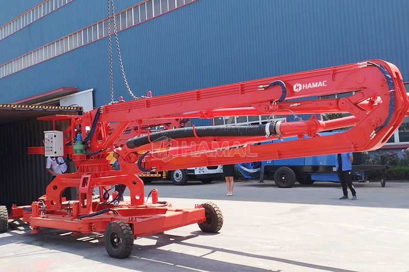 Concrete placing boom photo