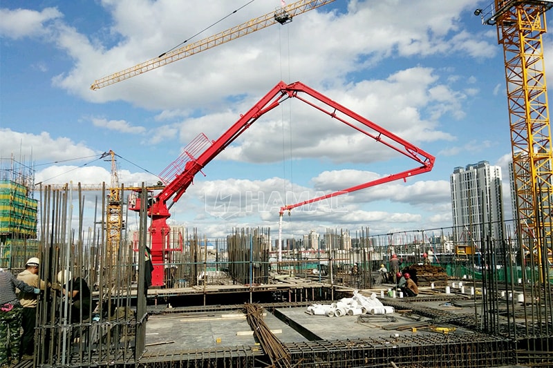 Malaxage de béton et pompage