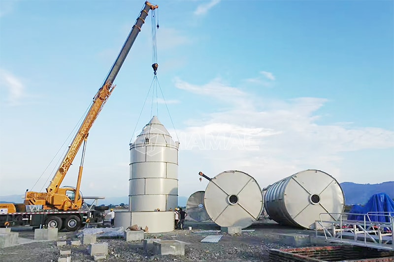Línea de producción de tubería de concreto de tipo horizontal