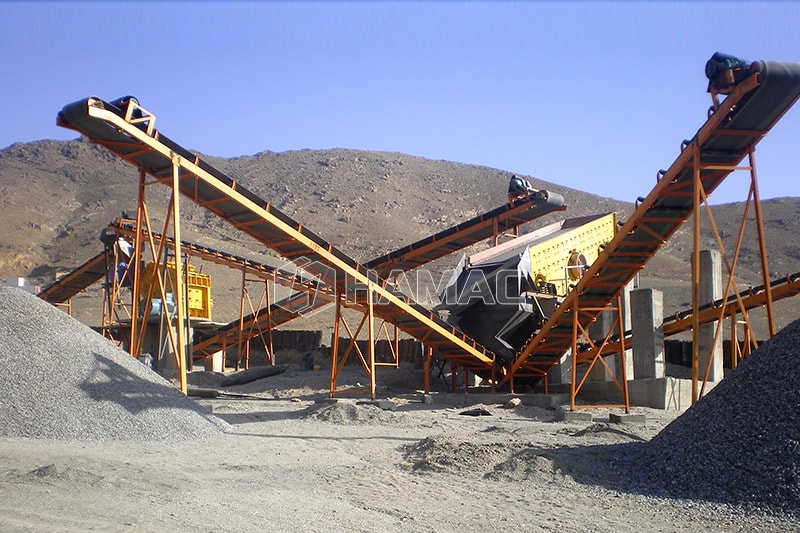 100-120tph mobile crushing and screening plant in Chile