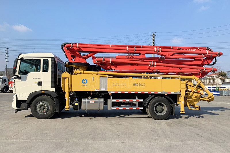 crawler hydraulic concrete placing boom