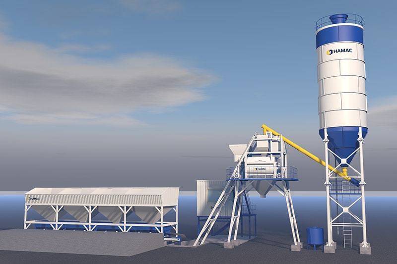 Stationary Concrete Batching Plant photo