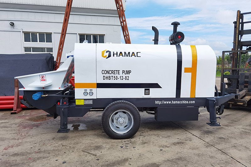 Electriciy Concrete Pump HBT60 Participates in the work in Ethiopia