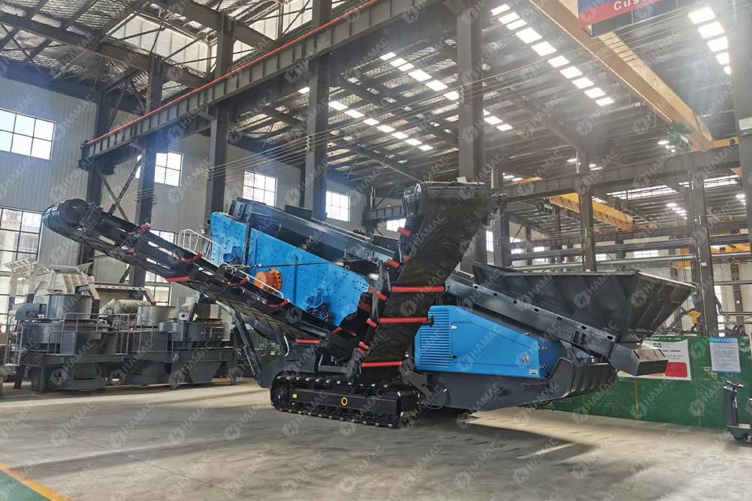 tracked impact crusher plant delivery