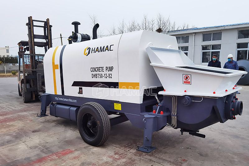 DHBT40 Diesel Engine Concrete pump in El Salvador