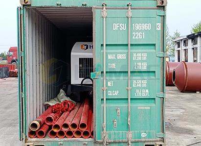 crawler hydraulic concrete placing boom
