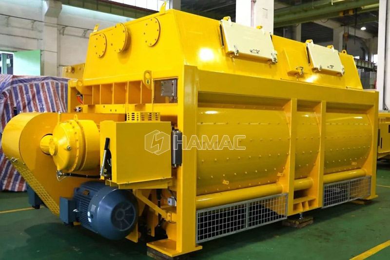 HZS35 Small Concrete Batching Plant in Indonesia
