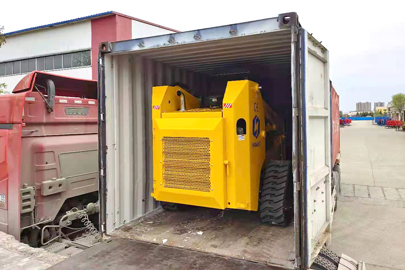 Flèche de distribution à chenilles