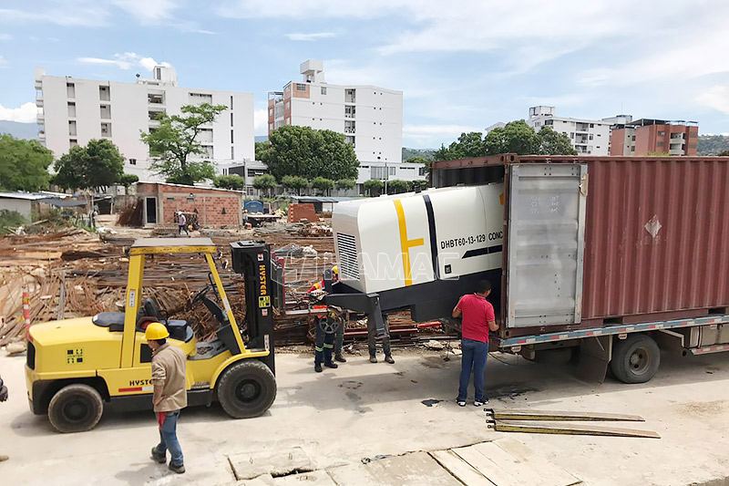 HZS35 trạm trộn bê tông nhỏ tại Indonesia