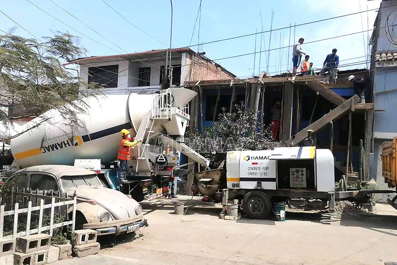 Lança de concretagem móvel