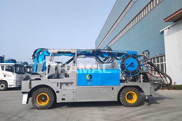 crawler spider concrete placing boom