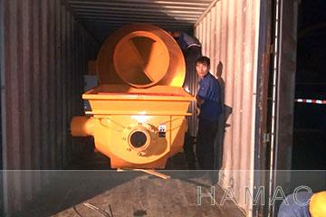 A set of concrete mixer with pump was delivered to Ecuador photo