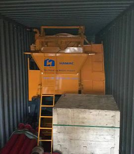 Mezcladora con bomba de concreto de dhbt15 a Chile photo