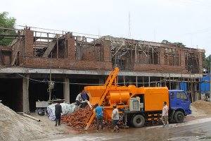 trailer mounted concrete pump for sale photo