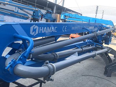 Pluma de colocación de concreto de orugas hidráulica