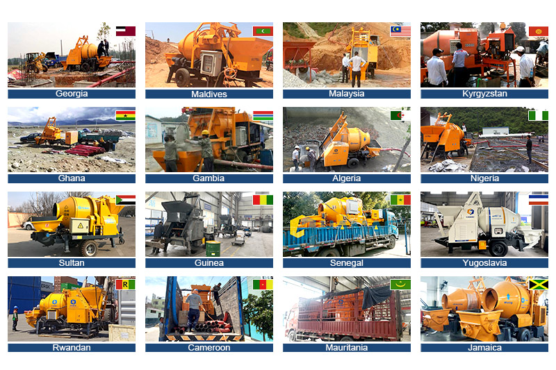 Diesel Concrete Mixer With Pump For Sale photo