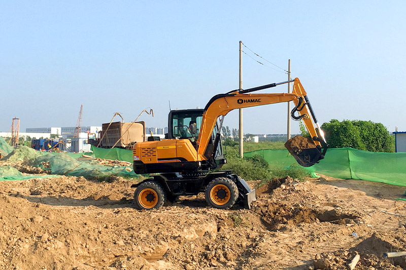 QT5-20 concrete brick machine works in Ethiopia