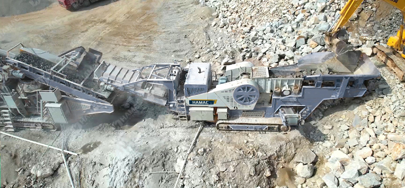 Tracked jaw Crusher Plant photo