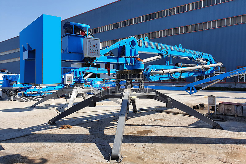 crawler hydraulic concrete placing boom