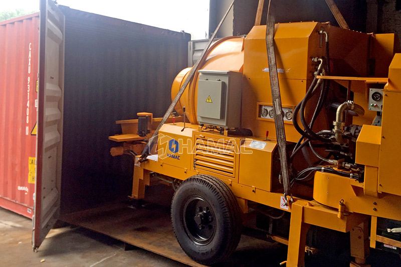 JZC350 Diesel Concrete Pump Easy Operated By Hydraulic Oil Handles photo