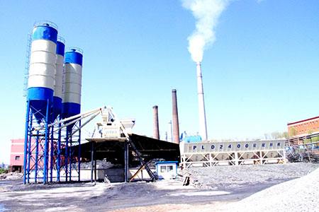 HZS50A Concrete Batching Plant