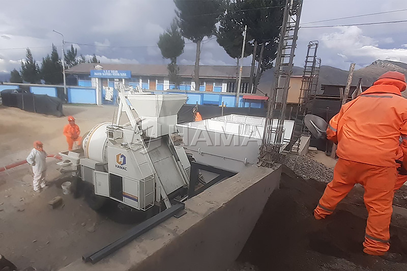 Lança de concretagem móvel