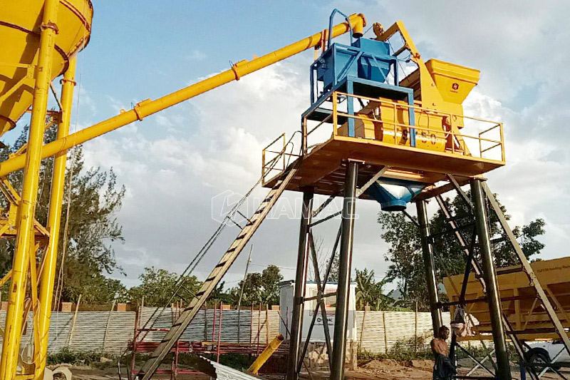 Trạm trộn không dùng máy trộn bê tông