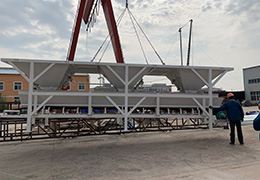HAMAC Delivering de planta dosificadora de concreto de 35m3 a cliente africana photo