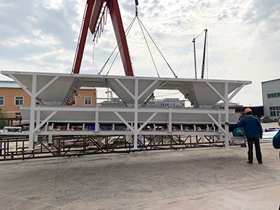 mobile concrete batching plant photo