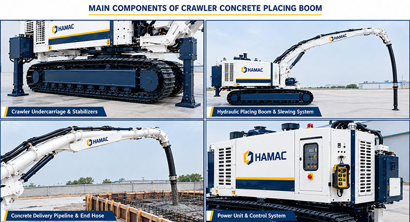 Crawler Hydraulic Concrete Placing Boom photo