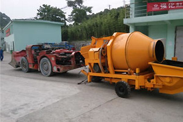 JZC350 Mixer Can been Seprated From Concrete Mixer Pump Anytime In Site