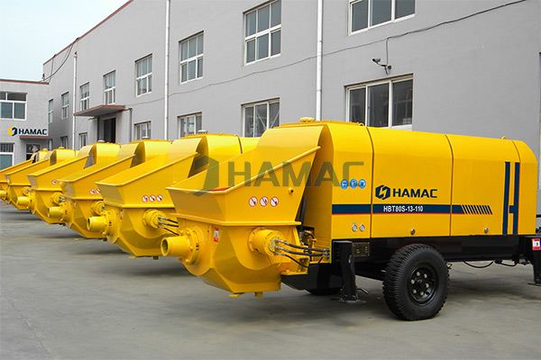 Stationary concrete placing boom in China photo