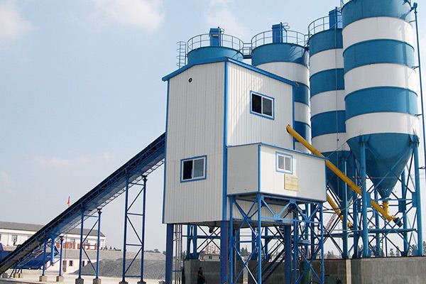 Belt Conveyor type Concrete Batching Plant photo