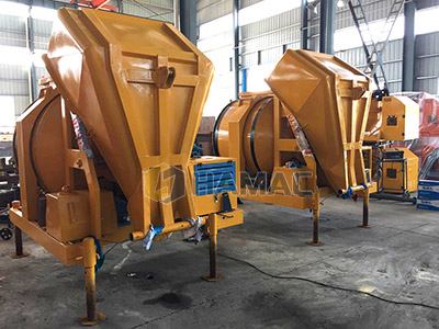 Mixing device of concrete mixer truck photo