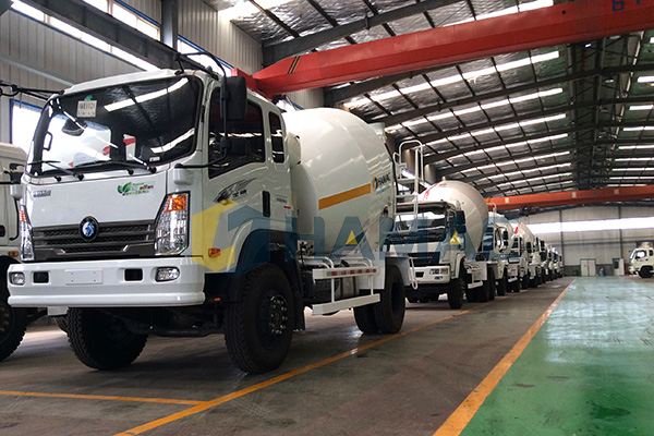 Concrete Transit Mixer on Truck photo
