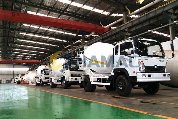 Concrete Transit Mixer on Truck photo